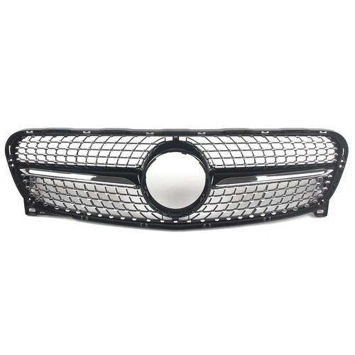 Black Chrome Slats Style Front grille For Mercedes Benz GLA-Class X156 2014-2016 - Picture 4 of 15