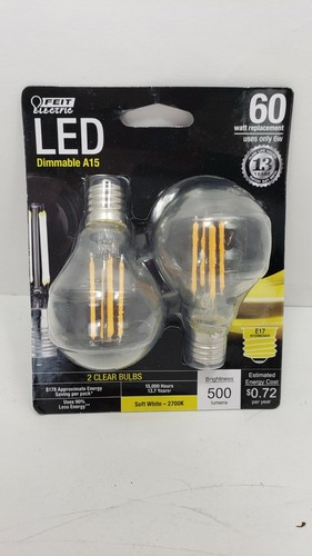 A15 E26 6W 827 Dim Led 2700K, Part BPA1560N/827/LED/ By Feit Electric - Picture 11 of 12