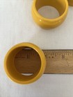 Round Plastic Gold/yellow Napkin Rings - Set Of 4 - "Bakelite" replica — photo 5