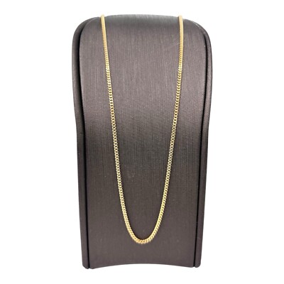 9ct 9K Yellow Gold Italian Fine Curb Link Chain Necklace 4.09 Grams 55cm. New