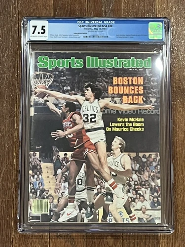 CGC 7.5 Sports Illustrated May 11, 1981 Kevin McHale Larry Bird Celtics Legends!