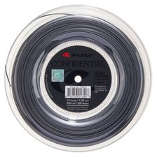 Solinco CONFIDENTIAL 16 1.30mm dark silver 656ft 200m Tennis String Reel
