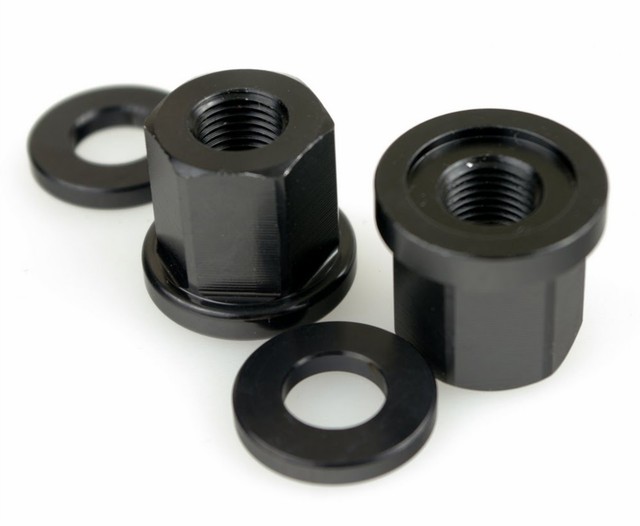 RMD Bike Co. Alloy Axle Nuts and Washers Set 10mm 3/8" X 26 TPI Wrench