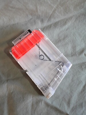 Nerf N Strike Elite 6 Dart Clip Magazine Ammo Holder White Clear Front