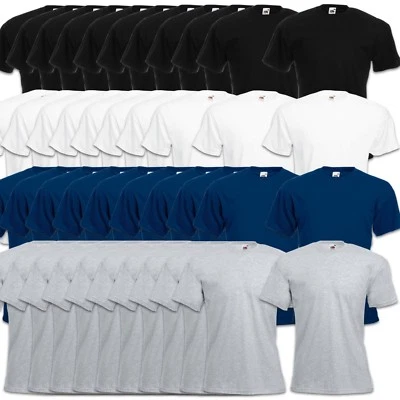 5er / 10er FRUIT OF THE LOOM T-SHIRT SETS BAUMWOLLE S M L XL XXL 3XL 4XL SHIRTS - Bild 1 von 3