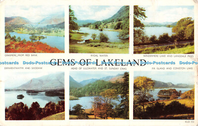 R548710 Gems of Lakeland Rydal Water Grasmere from Red Bank Derwentwater and Ski