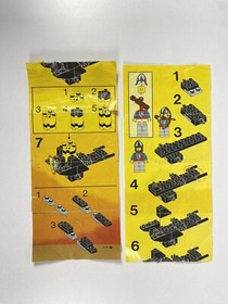 LEGO Siege Cart Castle Instruction Manual 6012  1986. Legoland 6012