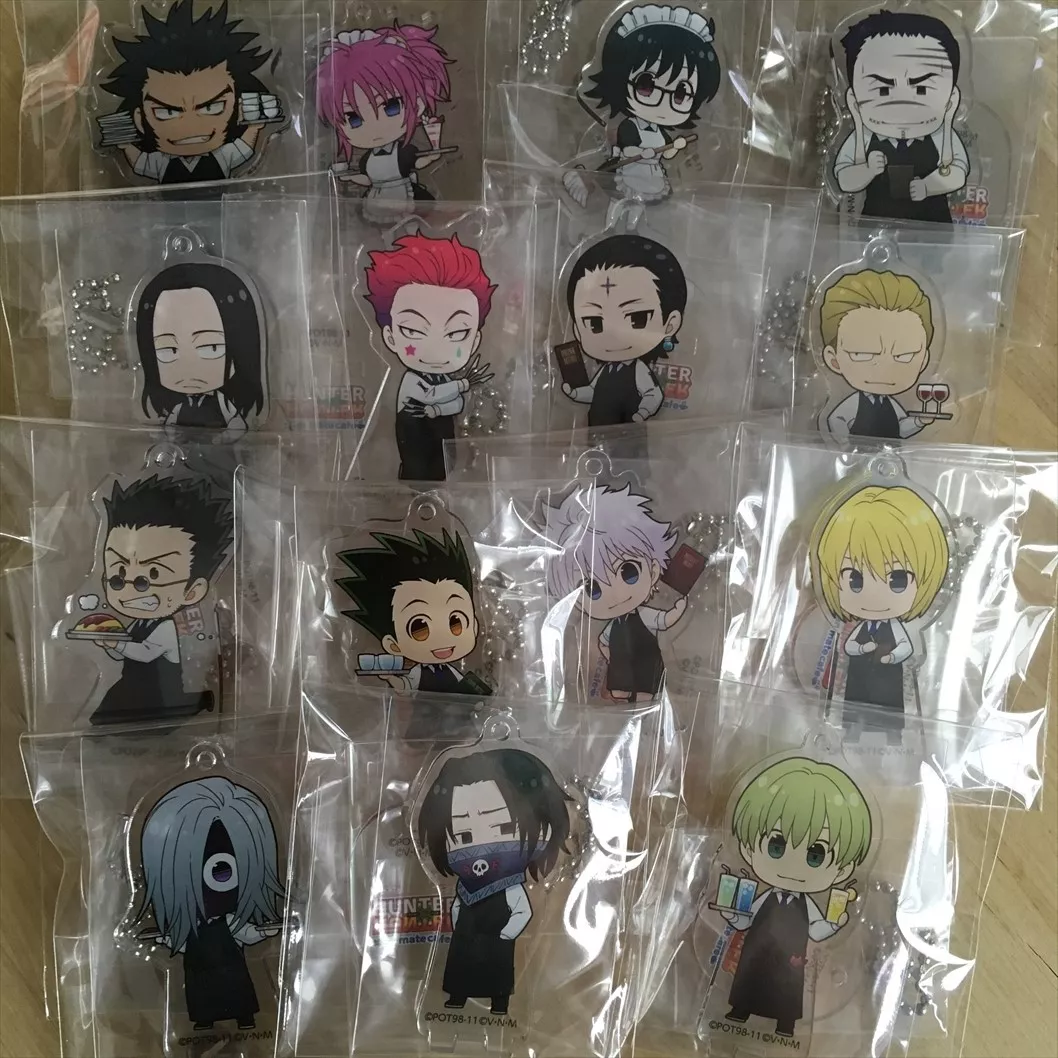 5 Pcs. Hunter x Hunter 1 KeyChain Set - KILLUA HISOKA GON KURAPIKA CHROLLO  New