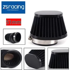 2”/51mm Motorcycle High Flow Air Filter For Motocross Scooter Air Pods Cleaner