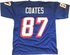 NWT Men's Custom Sewn Stitched #87 Coates Blue Jersey  XS - 5XL