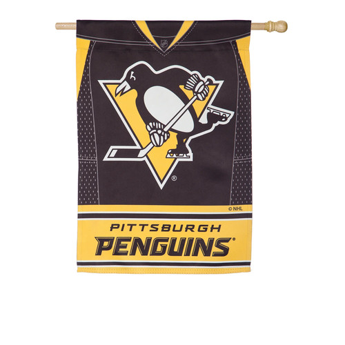 Flag, DS Suede, Foil, Reg, Jersey, Pittsburgh Penguins,13s4372blj - Picture 2 of 3