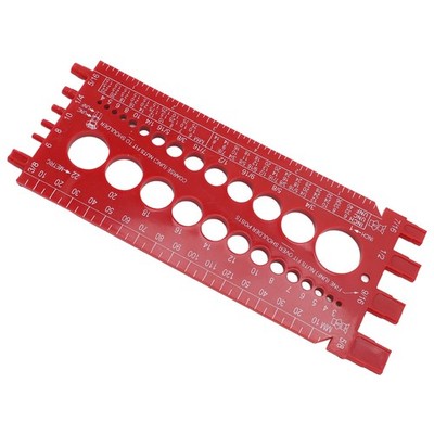 Nut Bolt Thread Gauge ABS Highly Accurate Portable Bolt Nut Identifier Gauge SET