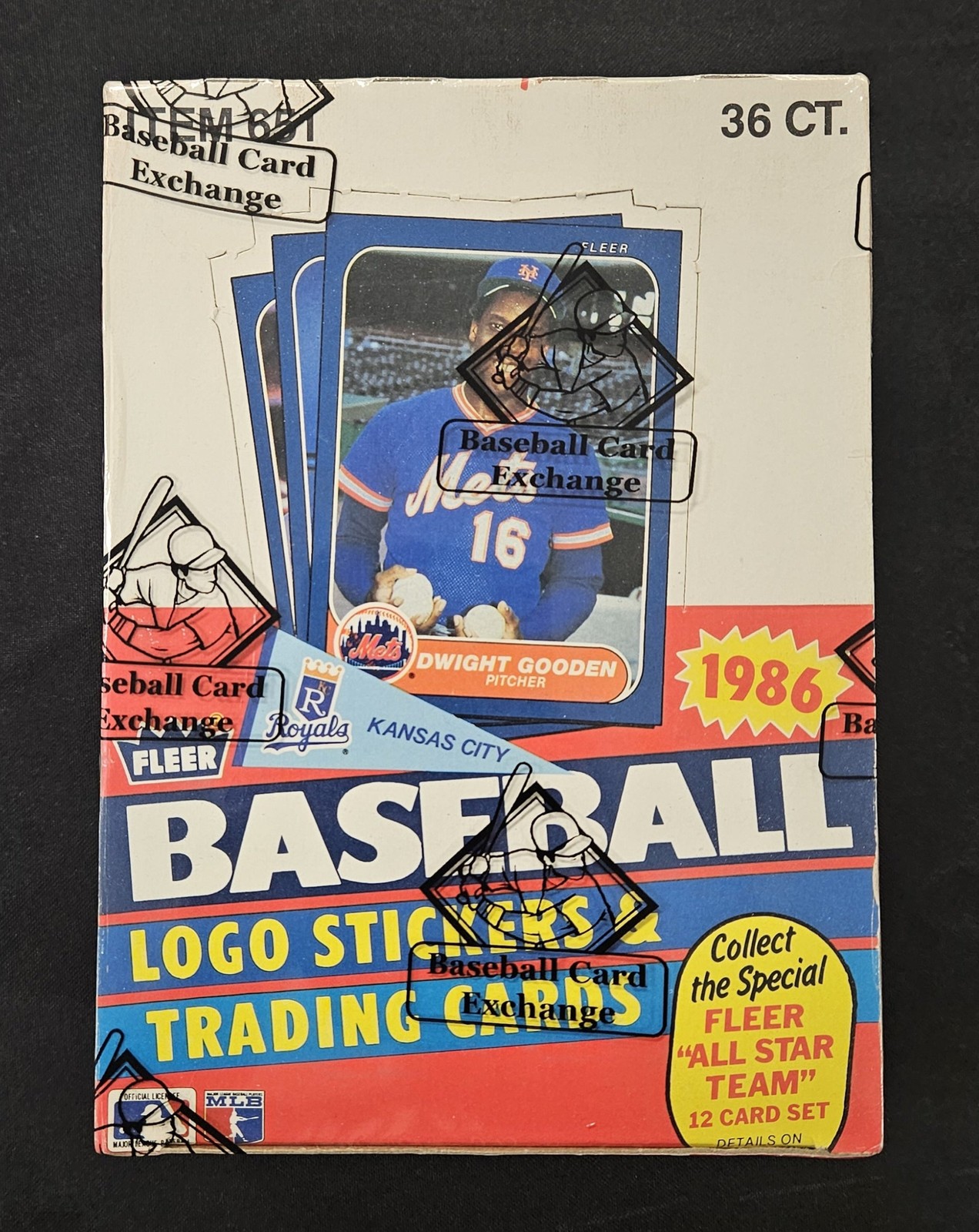 1986 Fleer Baseball Wax Box BBCE Wrapped/Sealed