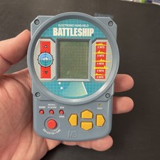 Vintage 1995 MB Electronic Handheld Battleship Game Milton Bradley Tested Works