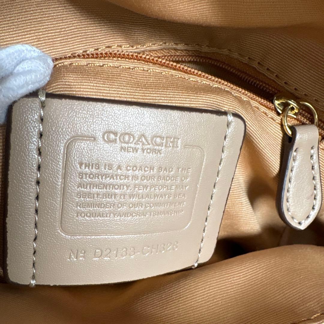 Coach Strawberry Pattern Small Backpack White Can… - image 6