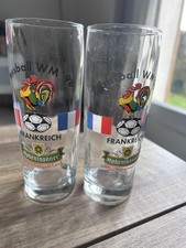 2 Verres / Coupe Du Monde 1998/ Bière Allemande Hohenthanner
