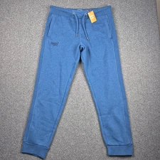 Superdry Orange Label Classic Joggers Size XL Blue Sweatpants M7010512A