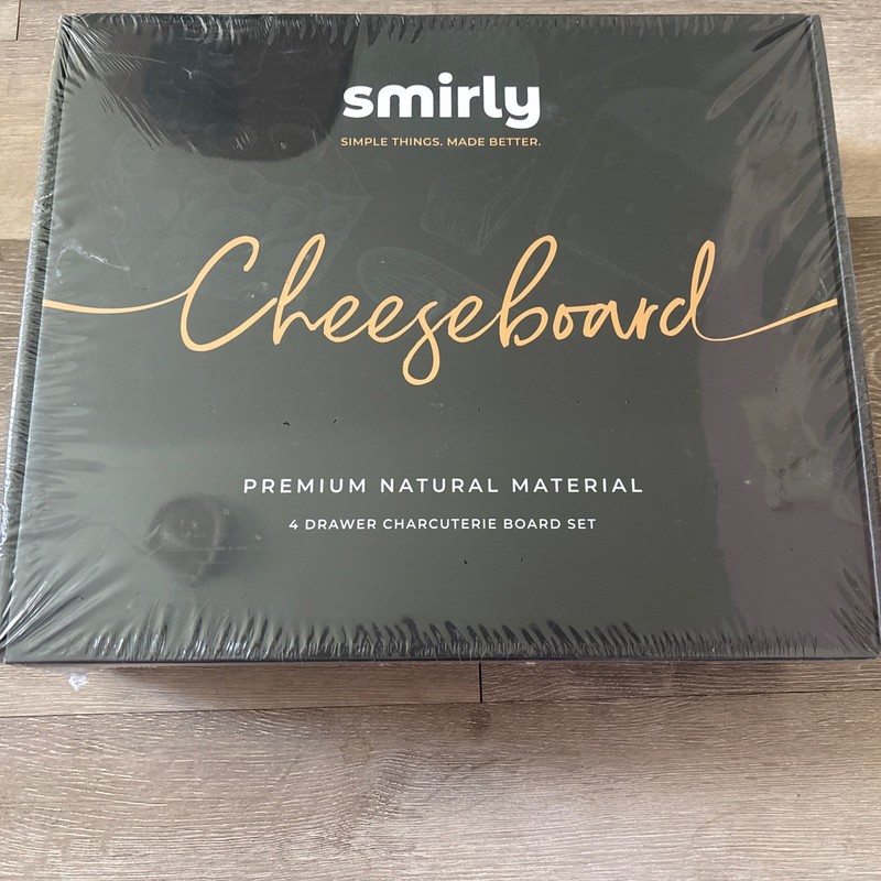 Smirly 4 Drawer Charcuterie Board Set NIB Cheeseboard Set