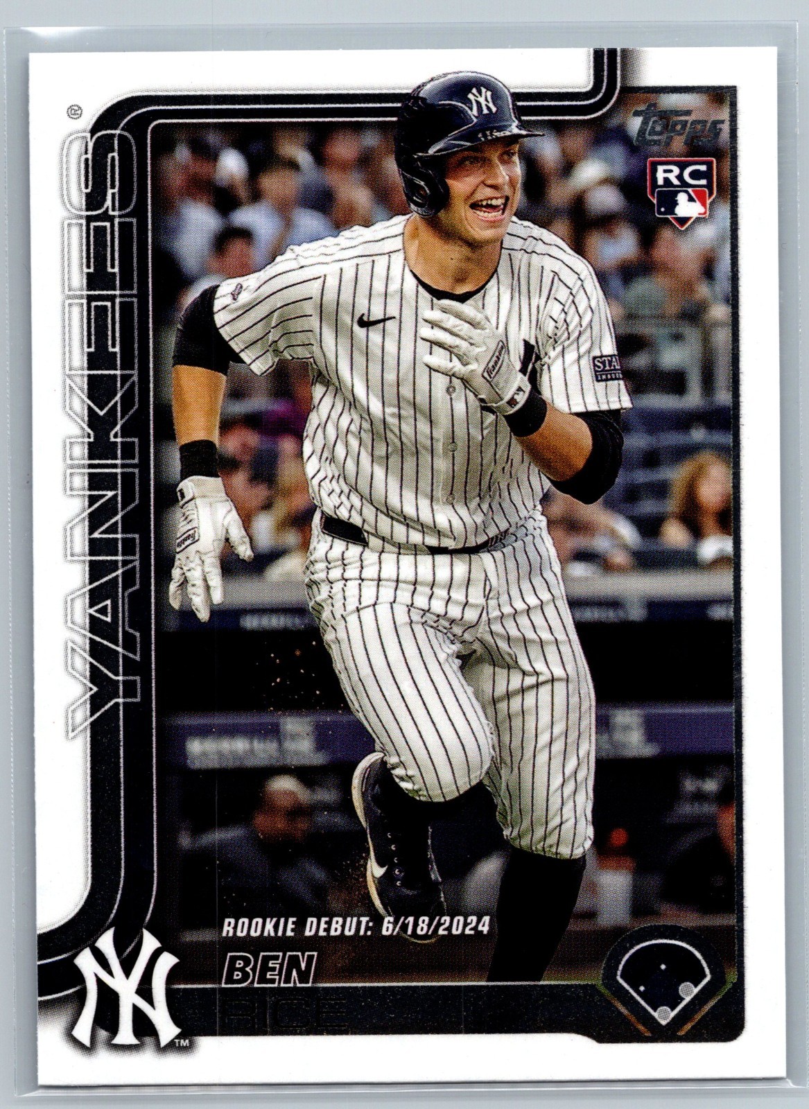 2025 Topps Update Series Ben Rice #US25 Rookie Debut (RC) New York Yankees MLB