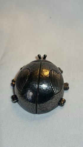 Reed & Barton Ladybug Beatle Music Box Silver plated. - Picture 2 of 4