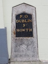 Photo 6x4 Milestone in Howth, Republic of Ireland Binn Eadair This Thomas c2014