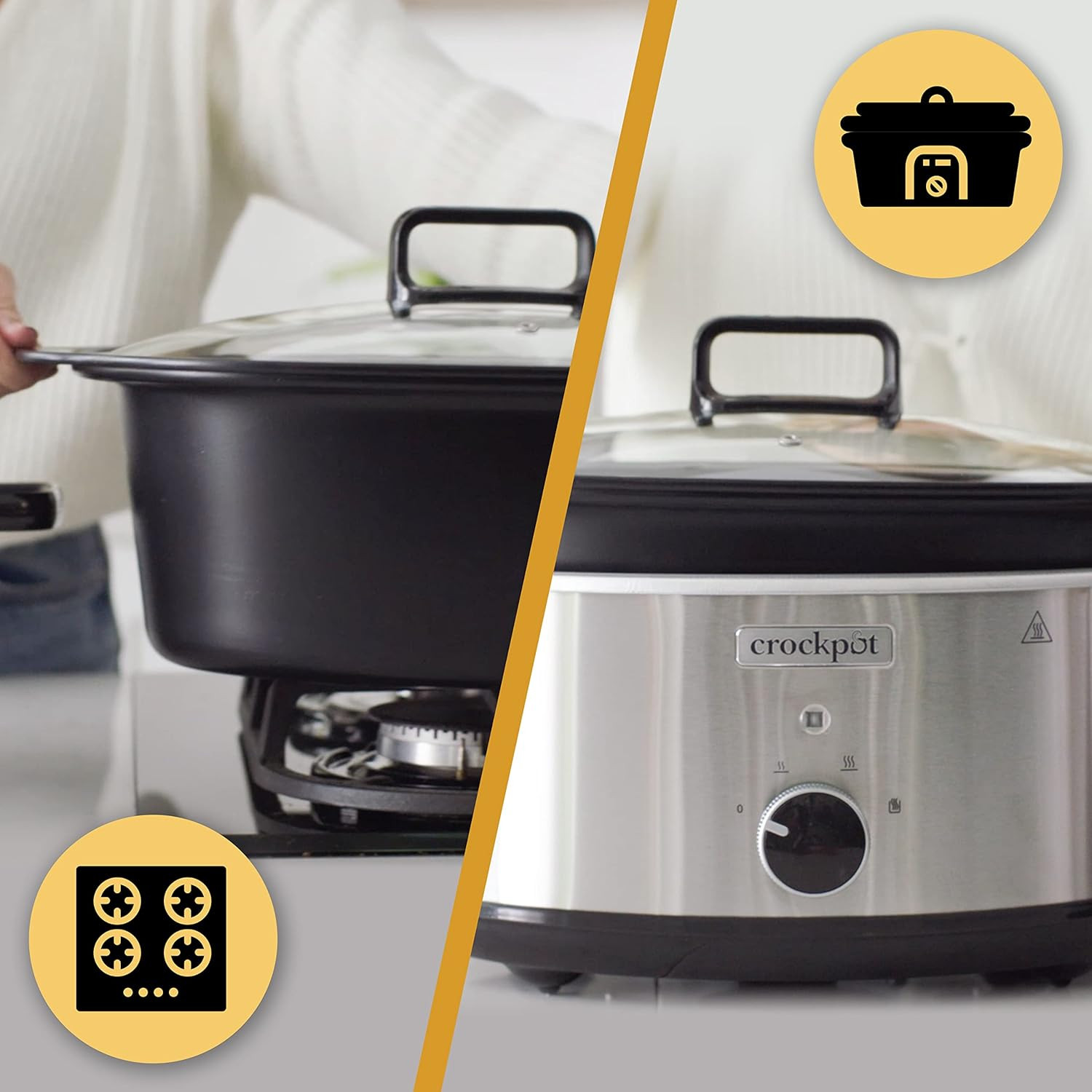 Pentola Slow Cooker Sizzle & Stew 3.5L | Come Cucinava la Nonna - 2
