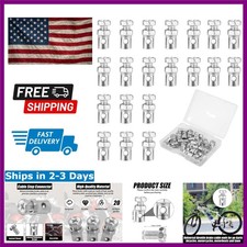 Universal 18 Throttle Brake Cable Ends - 20pcs Stainless Steel Locks