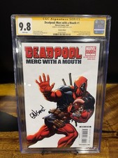 Marvel Comics Variant CGC 9.8 DEADPOOL: MERC WITH A MOUTH #1 SS ED McGUINNESS