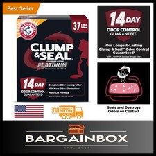 37lb Clump  Seal Platinum Cat Litter - Baking Soda, Rock-Hard Clumps, Fresh