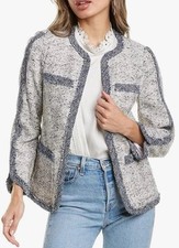 Rebecca Taylor Speckled Tweed Jacket Size 8