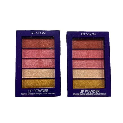 Lot of (2) Revlon Electric Shock Lip Powder Palette Shock Therapy All The Way Up