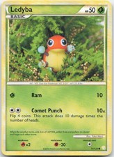 Ledyba 71/123 Common HeartGold & SoulSilver Pokemon Moderately Played on eBay