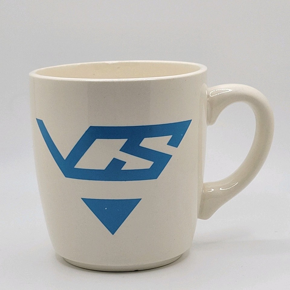 An '80s Vantage Computer Systems promo mug — the kind of retro tech artifact that makes the perfect ironic desk companion for anyone who lived through the PC revolution.