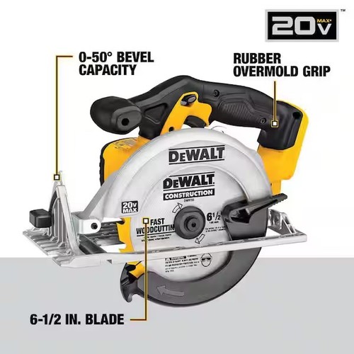 Brand New Dewalt 20V MAX 6.5 in. Sidewinder Style Circular Saw (Tool Only) - Picture 3 of 14