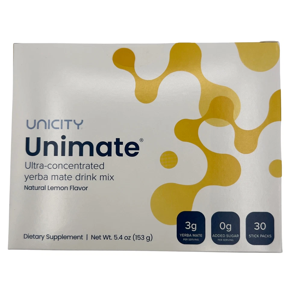 Suplemento dietético mezcla bebida sabor limón Unicity Unimate 10 barras caducidad 2027 Foto 4 de 4