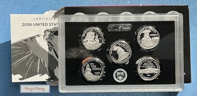 2026 S 99% SILVER Semiquincentennial 5 coin Quarter Set OGP inc see description