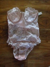 NWT-Vintage Promise by Delores Poirette Pink Bustier Corset Body Shaper Sz 36B