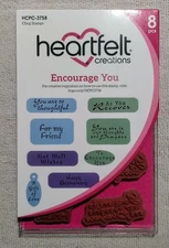  Heartfelt Creations Cling  Stamps Encourage You HCPC-3758 