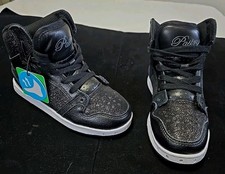 New Pastry Glam Pie Glitter Hip Hop Sneaker Black Kids Size 11 Dance Shoe