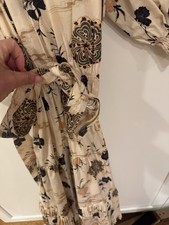 Ulla Johnson Beige Print Short Sleeve Dress