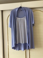 Modische Damen Stretch Weste vorne kürzer mit Untershirt Gr. M von Gelco