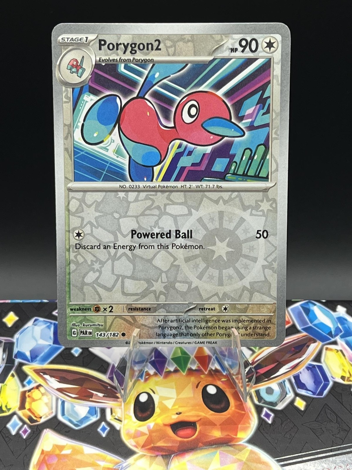 Porygon2 #143/182 SV04: Paradox Rift Reverse Holo Pokemon Card NM