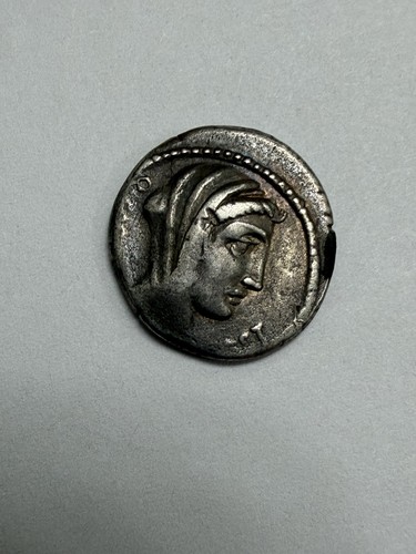 Roman Republic Quintus Cassius Longinus AR Denarius 55BC Ancient Silver Coin