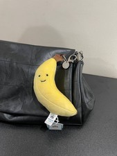 Black Friday SALE   Jellycat Fabulous Banana Bag Charm Plush Keychain Toy NWT