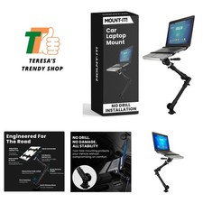 Adjustable Full Motion Car Laptop Stand - Fits 12-15.4 Inch Laptops Up to 9 lbs