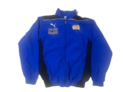 PUMA CENTENARIO OLIMPIA 2012 SOCCER HOODIE RAIN JACKET - MEN'S SMALL COCA COLA
