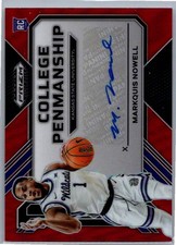 2023 Prizm Draft Picks #CP-MNW Markquis Nowell College Penmanship Red #/199