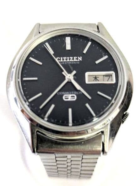 Citizen Cosmotron Quartz Watch Mens Stainless Steel 38mm Classic wrist 18cm