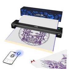 P90 Wireless Tattoo Stencil Printer - Portable Thermal Printer with Black-1