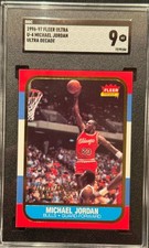 Fleer 1996-97 Ultra Decade of Excellence Michael Jordan Bulls #U-4 SGC 9